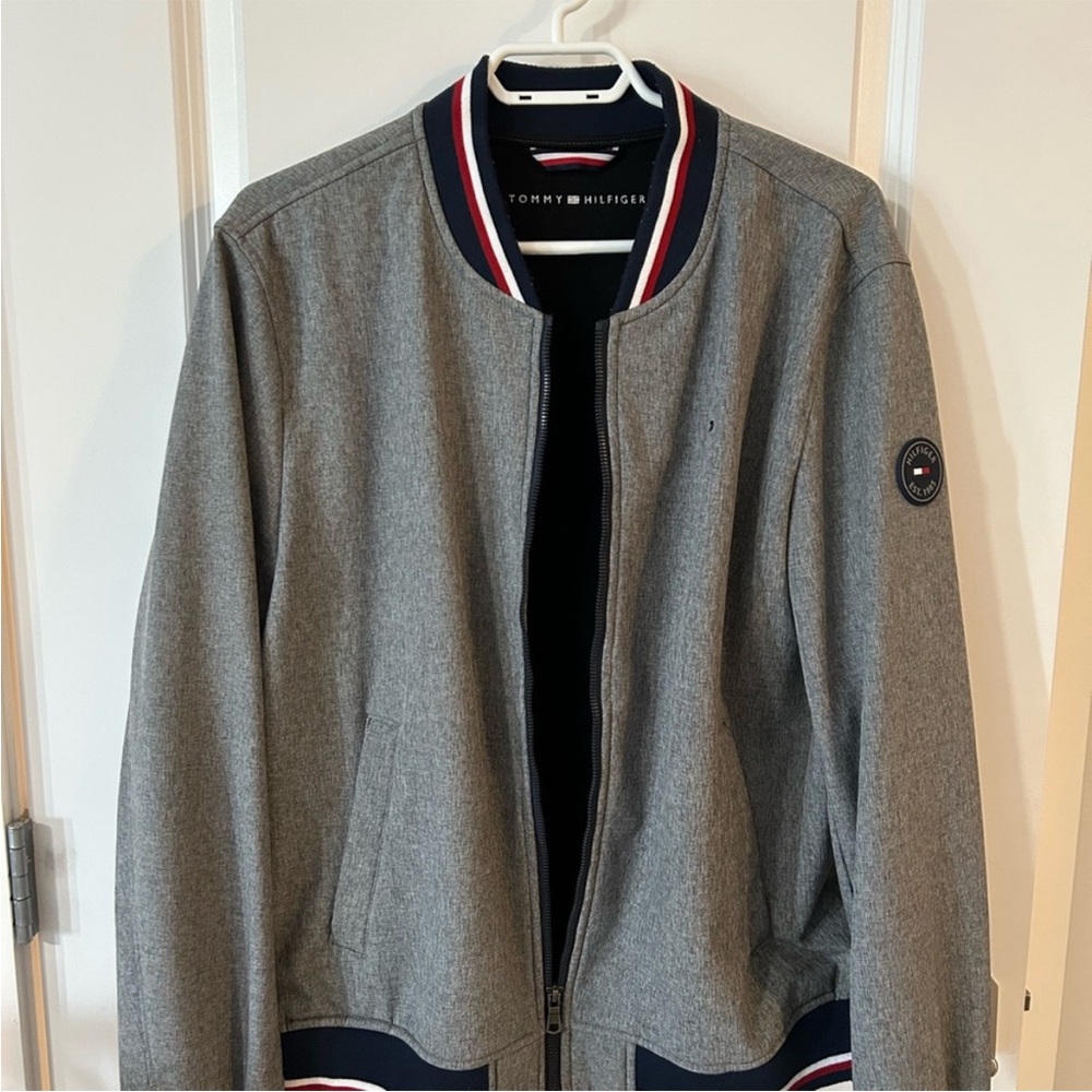 Tommy Hilfiger Gray Varsity Jacket for Men
